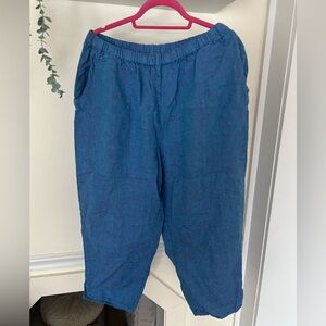 FLAX 100% linen floods size large